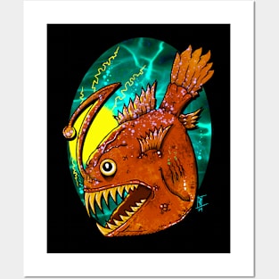 Angler fish Posters and Art